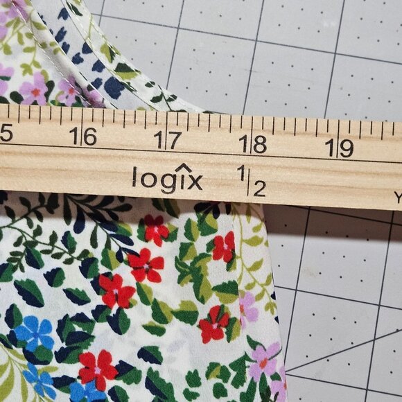 Spring Cabi Floral Sleeveless Blouse Top S Multicolor Polyester - Picture 8 of 10